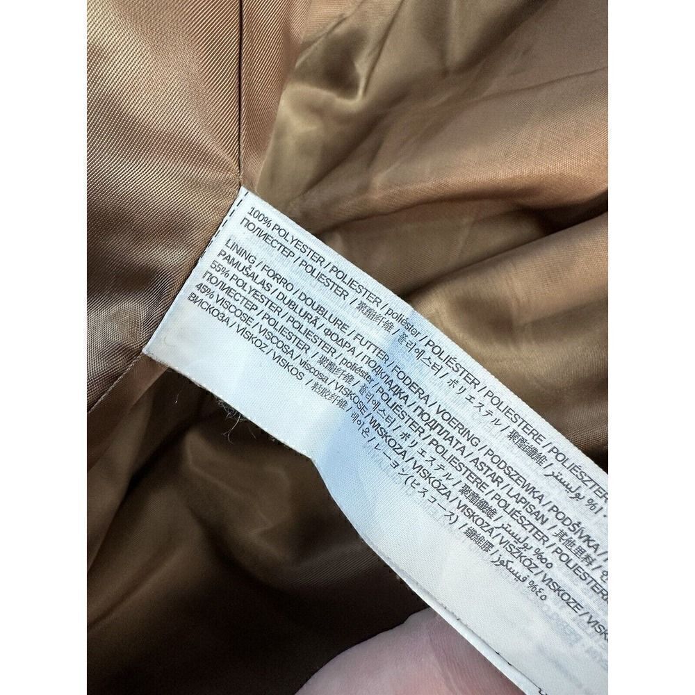 Mango Renne Brown Teddy Shearling Coat Hooded Coat toggle closure sz XS - Picture 13 of 14